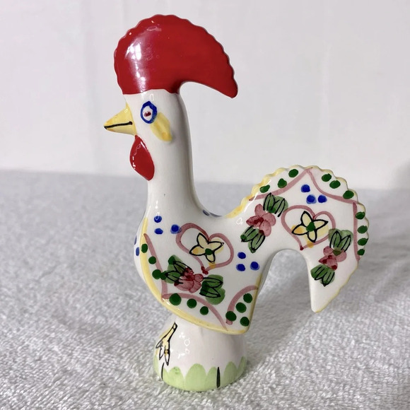 Vintage Ceramic Rooster Figurine - Picture 2 of 13